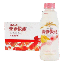 娃哈哈 营养快线蜜桃味 含乳饮料 500g*15瓶 整箱装101.81元（合50.91元/件）