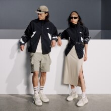 8日0点、88VIP：adidas阿迪达斯 情侣款休闲宽松立领夹克外套299元+2000个淘金币