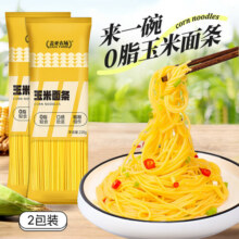盖亚农场东北玉米面条220g 挂面粗粮低脂肪 杂粮面速食爽滑面条 玉米面条 220g*2袋6元