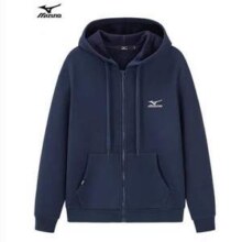 Mizuno 美津浓 男士户外休闲卫衣连帽开衫加绒加厚外套 A2CC2631新低129.5元包邮