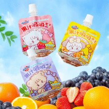 酸甜可口！蜡笔小新 mikko联名 果汁吸吸果冻 680g/8包（赠贴纸）￥8.37 4.2折