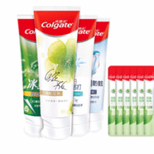 赠漱口水12支！Colgate 高露洁 家庭套装牙膏组合4支装*2件￥35.10 3.5折 比上一次爆料降低 ￥9.8