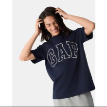 Gap 盖璞 男女装2025新款 纯棉印花logo短袖T恤 宽松休闲上衣72561740元包邮