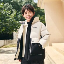 19日10点、超V会员：BOSIDENG 波司登 拼色立领 连帽羽绒服293元包邮