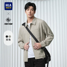 HLA 海澜之家 夹克男 POWER YOUNG系列翻领格纹外套109元包邮（需领券）