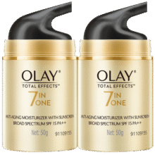 玉兰油（OLAY） 面霜女多效霜补水保湿抗皱紧致滋润淡纹面部护肤品男素颜润肤霜 防晒霜50g*2瓶173元