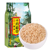 十月稻田 糙米 2斤 （东北 五谷 杂粮 粗粮 真空装 含胚芽 大米 粥米伴侣)3.91元（需领券）