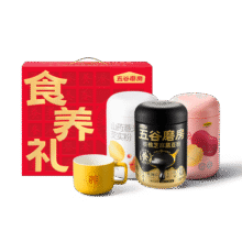 五谷磨房团圆三宝礼盒低GI黑芝麻糊养胃山药粉重阳节礼品送父母1638g159.8元 (月销6000+)