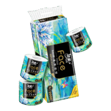 洁柔有芯卷纸艺术油画Face4层200克*10卷卫生纸卷筒纸巾整箱开学必备21.59元