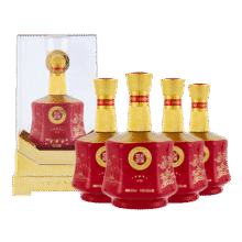 金徽酒 世纪金徽红五星 浓香型白酒 50度 500mL 4瓶 整箱装977元 (每满1027减60,券后省50)