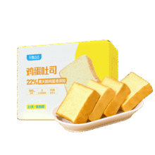 天鹅点点 鸡蛋小吐司 322g19.9元包邮
