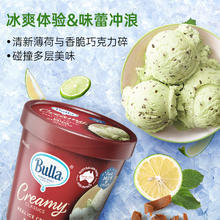 Bulla 原装进口鲜牛奶冰淇淋桶装450mL 香草巧克力曲奇全乳脂冰淇淋券后28.85元