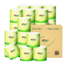 心相印卷纸 茶语有芯4层200g*27卷 高克重卷筒纸 整箱*3件114.86元（合38.29元/件、共返8.98元超市卡后）