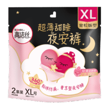 高洁丝（Kotex）裤型卫生巾夜安裤防漏经典蜜桃小姐安睡裤日夜用安心裤月经拉拉裤 XL 4条 120-170斤 （推荐体重）4.9元（需领券）