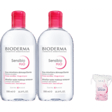 贝德玛（BIODERMA）粉水舒妍洁肤液卸妆水敏感肌可用温和无需水洗可卸防晒500ml*2149.9元 (月销2000+)