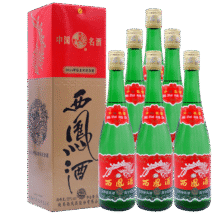 微信小程序，plus会员:西凤酒 绿瓶盒装生肖 2024甲辰龙年 凤香型白酒 55度500ml*6盒整箱装232.1元