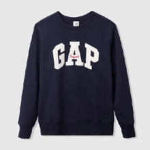 Gap 盖璞 男女装2025秋季新款 字母logo抓绒圆领卫衣 简约上衣 多色可选107元包邮