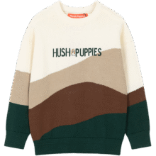 暇步士（Hush Puppies）童装儿童男女大童冬季柔软舒适个性时尚套头线衣 藏蓝 110109元 (券后省140)
