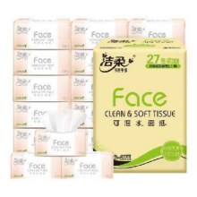 天降福利：洁柔 可湿水粉Face纸巾抽纸 3层*110抽*27包*3件合33.23元/件，99.7元包邮+279淘金币(需用券)