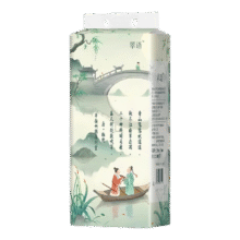 国风唐诗宋词诗词启蒙 1000张原木抽纸 悬挂式4层1000张1提1.99元（需领券）