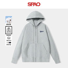 SPAO 韩国同款 男女款韩系慵懒风长袖连帽外套 三色可选券后78.99元