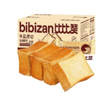 88VIP：比比赞 牛乳厚切吐司早餐面包 375g4.31元（淘金币抵扣1.59）