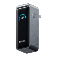 ANKER Prime【3C认证可上飞机】安克65W自带插头充电宝小巧便携二合一超快充大容量苹果笔记本移动电源344元 (券后省25)