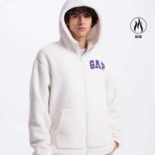 GAP男女装 仿羊羔绒连帽卫衣外套609272 多色可选114元、包邮