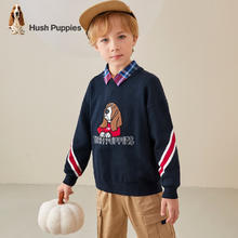 Hush Puppies 暇步士 儿童春秋棉混纺保暖休闲线衣毛衣券后89元