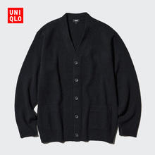 UNIQLO 优衣库 男装/男女同款柔软绵羊毛V领针织开衫/毛衣毛衫外套149.25元