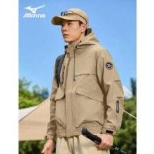 Mizuno 美津浓 男士户外防风防泼水连帽软壳外套新低179元包邮