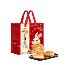 PLUS会员：桃李 家庭装月饼礼盒 7口味 700g16.96元（合8.48元/件）