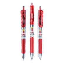 晨光 K35 按动中性笔 红色 12支装 0.5mm48.39元（合16.13元/件）