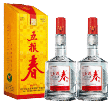 微信小程序：五粮液 五粮春一代 45° 浓香型 500ml 2瓶+凑单275.77元