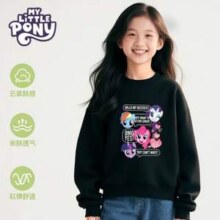 My Little Pony 小马宝莉 2025年秋季 男女童卡通印花套头卫衣 多色任选2件新低54.9元包邮（27.45元/件）