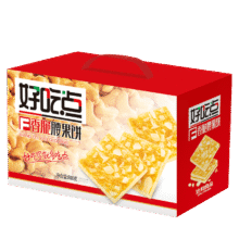 haochidian/好吃点 香脆腰果饼800g 休闲零食 健康早餐 腰果饼干800g整箱13.47元