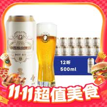 天湖啤酒 施泰克浑浊型小麦原浆啤酒 500ml*12听22.24元（需买2件，需用券）