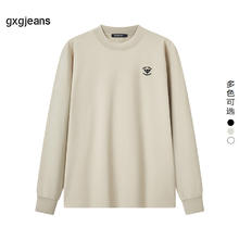 gxgjeans 男装冬季圆领长袖T恤券后96.1元