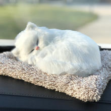 齐选 白色猫 200克纳米矿晶活性炭 汽车摆件