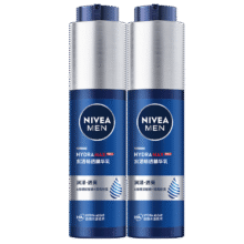 NIVEA MEN 妮维雅男士 男士护肤品水活保湿精华乳双支小蓝管+赠洁面50g*3+凑单54.2元（需凑单）