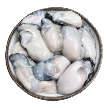 一虾一世界鲜活现剥去壳大号生蚝肉 2斤装 250g*4盒【固形物80%】35.2元