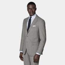 20日20点：SUITSUPPLY 意大利热带羊毛西装套装休闲经典款 浅灰色