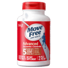 Move Free益节氨糖软骨素红瓶80粒 美国原装进口维骨力 成人中老年人 关节日常养护 红瓶80粒尝鲜装139元 (满99减30,券后省20)
