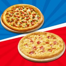 美团到店 达美乐比萨 【专享】物超所值系列比萨2个单个仅36.45元！现价72.9元 原价95元