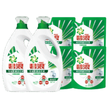 碧浪除菌洗衣液日晒般清新13.6斤装(3kg*2瓶+200g*4袋)家庭装71.96元