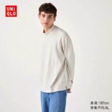 UNIQLO 优衣库 柔软针织摇粒绒高领套头衫T恤469949