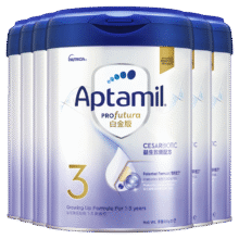 预售：Aptamil 爱他美 白金致亲 港版 3段 1-3岁 婴幼儿奶粉 900g*6罐返后1350元+128.31元税费 包邮（定金10元，多重优惠，首购返20元京豆+晒图返10元京豆）