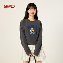 SPAO 圆领双面绒保暖衫男2025年冬季保暖防寒