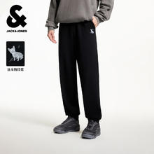 JACK&JONES 杰克琼斯 秋季束脚裤运动裤宽松卫裤休闲卡通刺绣177.6元