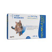 大宠爱 猫驱虫药 体内外同驱耳螨虱子跳蚤虫 2.6-7.5kg成猫 6支装261.44元